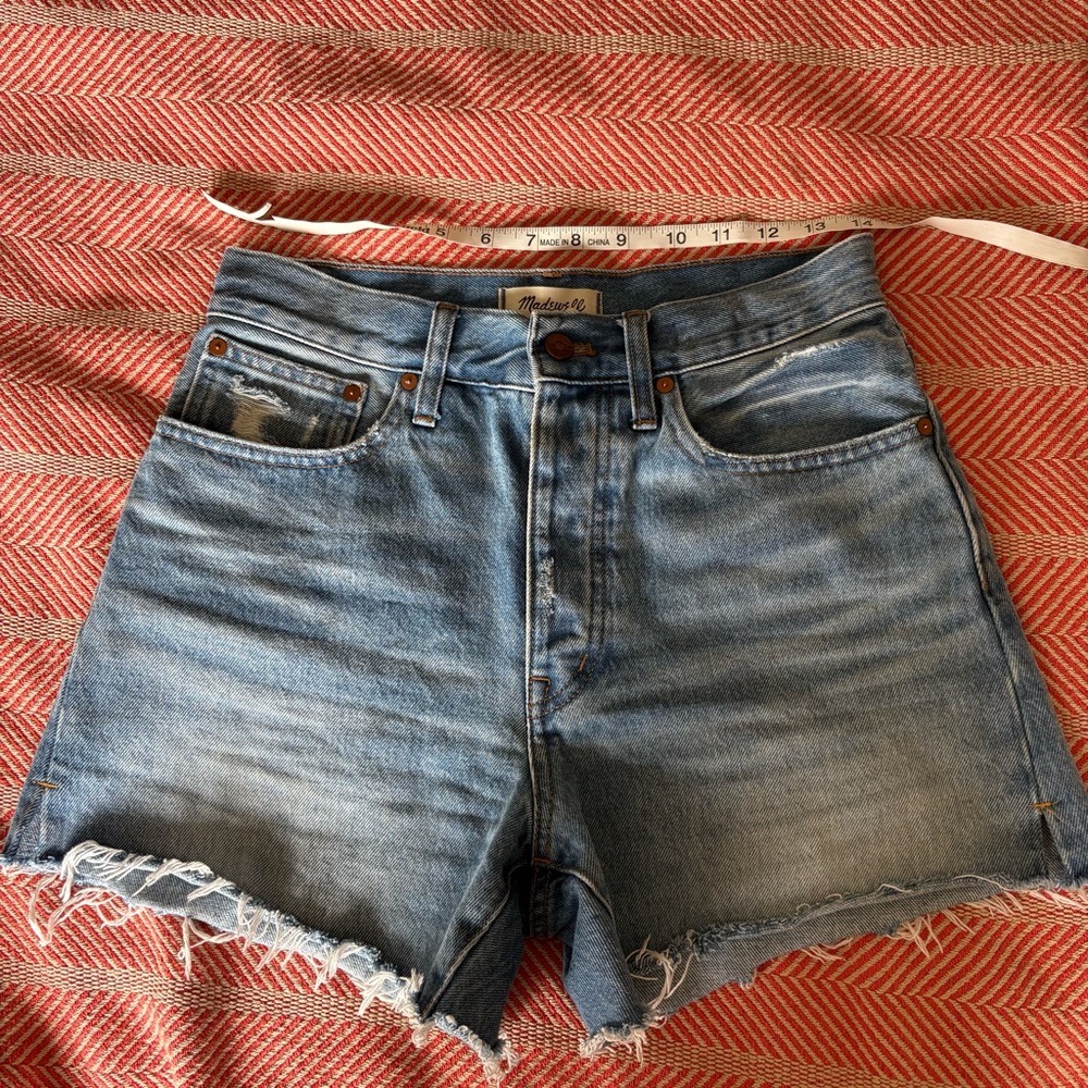 Madewell dad Jean shorts hermann wash